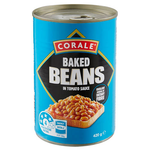 Baked Beans in Tomato Sauce 420g Product Image Front shot 01